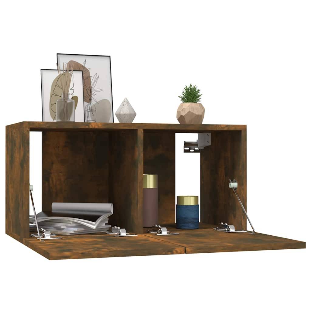 vidaXL TV-Wandschrank Räuchereiche 60x30x30 cm Holzwerkstoff
