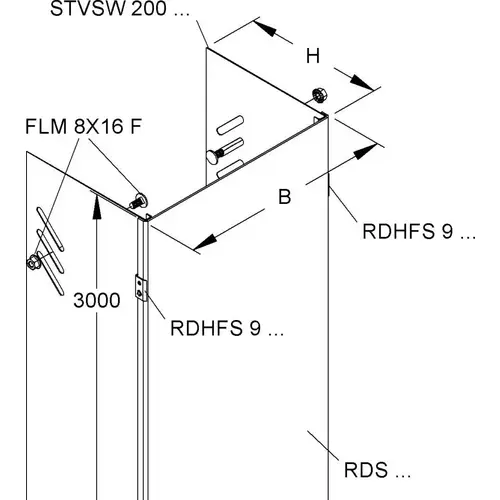 3 Mtr. Niedax Steigetrassenverkleidung STVW 200 F 3 Mtr. Niedax Steigetrassenverkleidung STVW 200 F