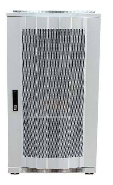 ALLNET 19 Schrank 22HE B600/T1200mm perforierte Blechtüren *Lichtgrau* SNB-Serie