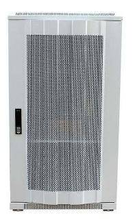 ALLNET 19"Schrank B600/T1200mm perforierte Blechtüren Lichtgrau22 HE