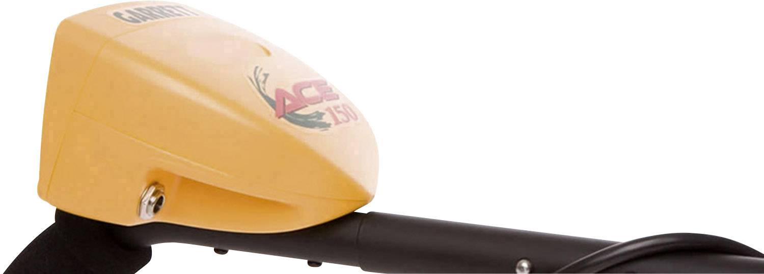 Ein gelber Metalldetektor mit einer Display-Einheit. Auf der Einheit steht 'ACE 250'. Das Gerät ist für die Suche nach Metallen geeignet.