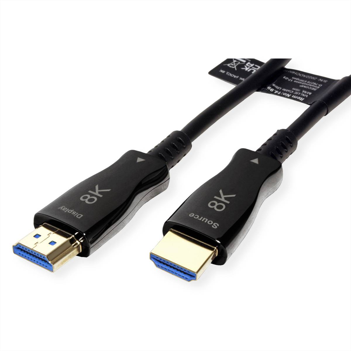 VALUE Ultra HDMI Aktiv Optisches 8K Kabel, 50 m