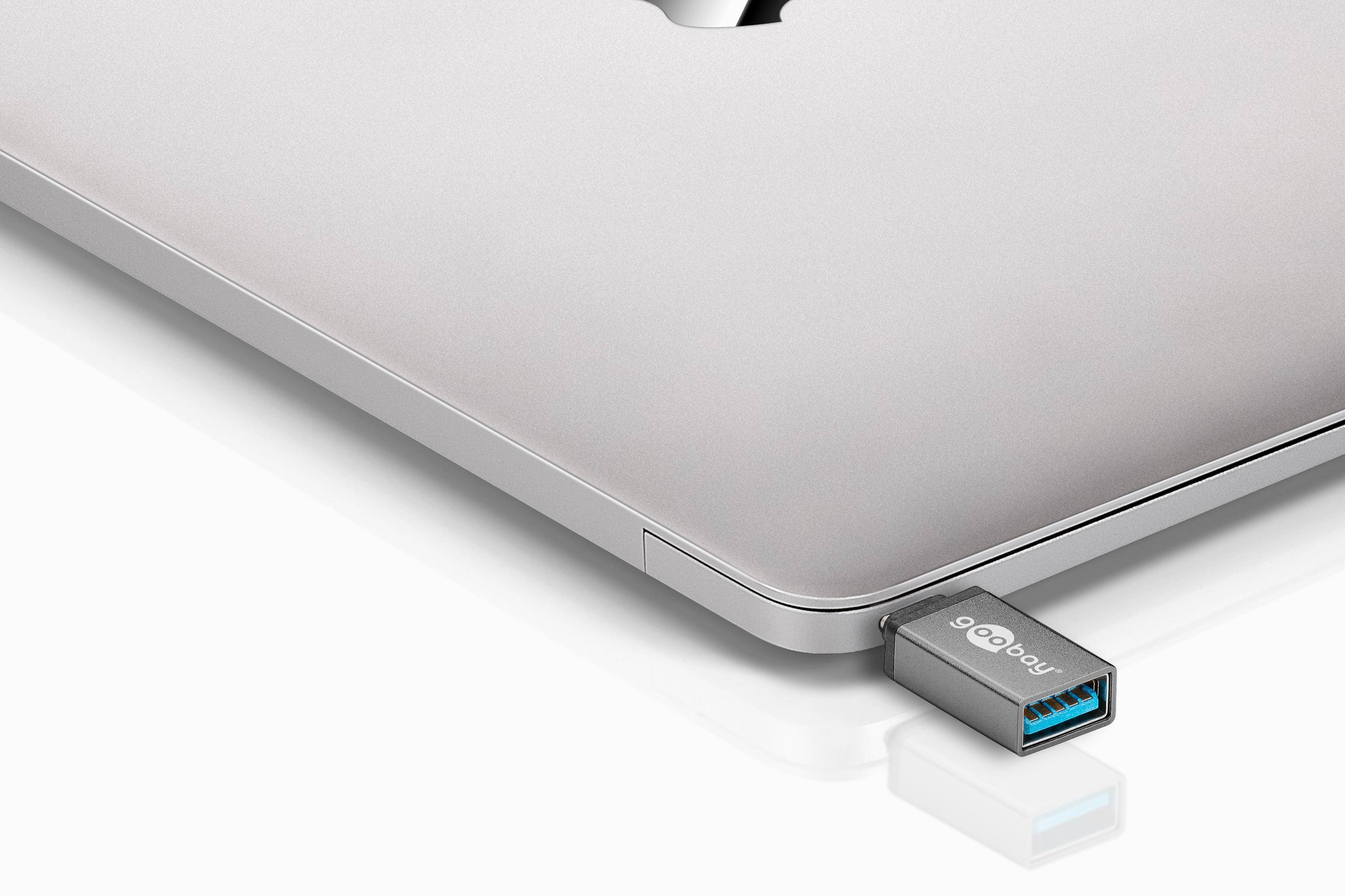 Goobay USB 3.2 Gen 1 (USB 3.0) Adapter [1x USB-C® Stecker - 1x USB 3.2 Gen 1 Buchse A (USB 3.0)]