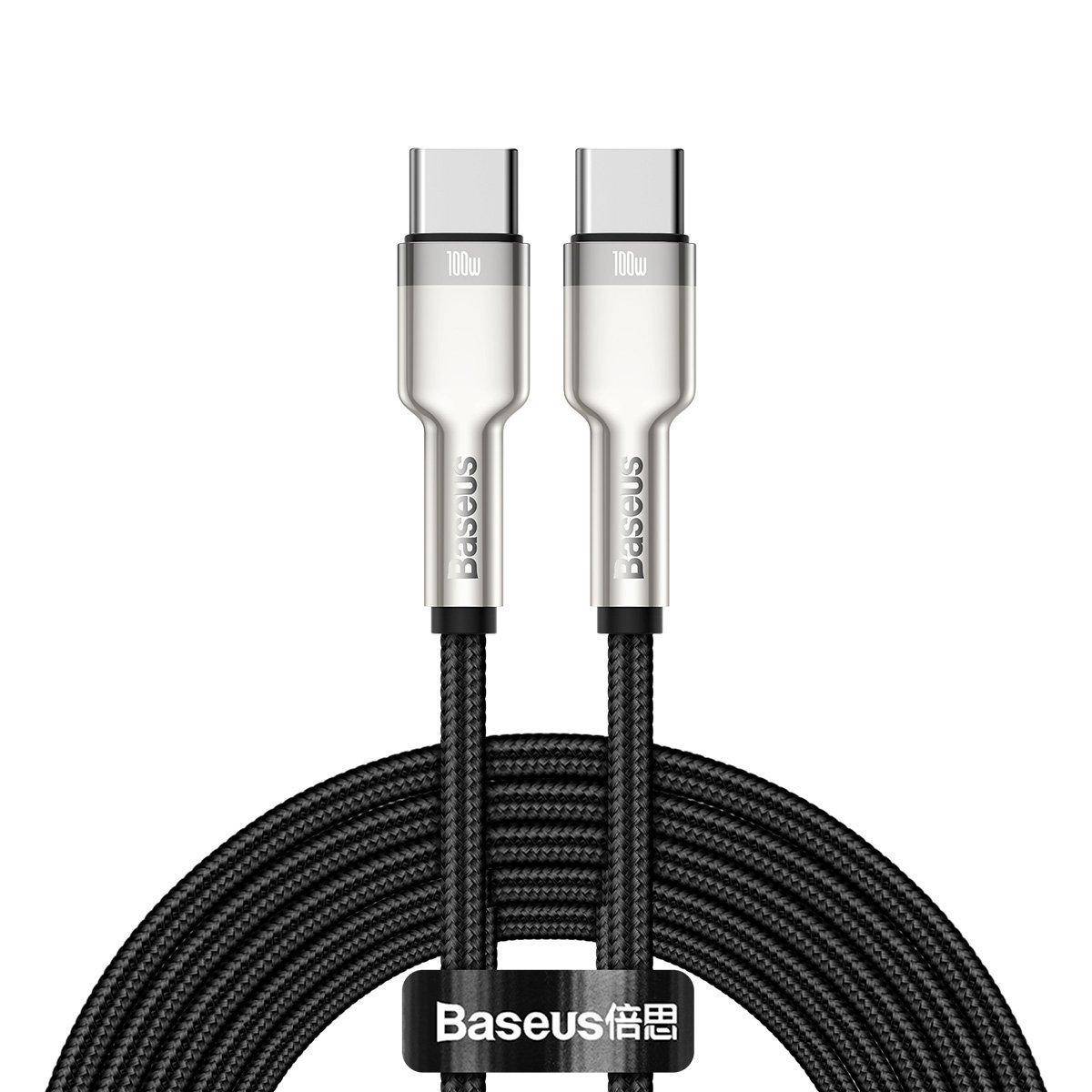 Kabel USB-C auf USB-C Baseus Cafule, 100W, 2m (schwarz)