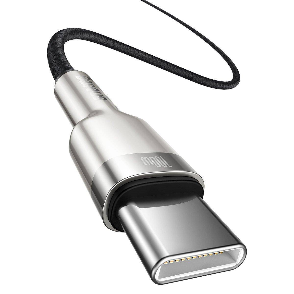 Kabel USB-C auf USB-C Baseus Cafule, 100W, 2m (schwarz)