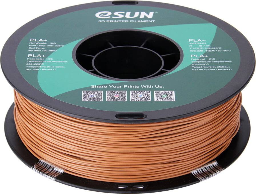 eSUN PLA+ Polymilchsäure plus (PLA+) Braun 1 kg