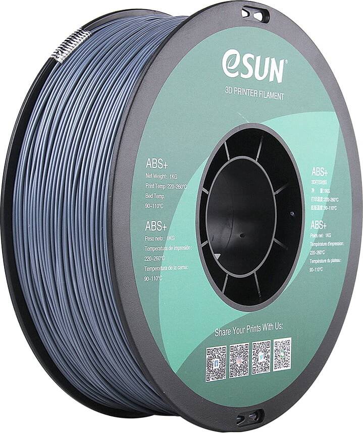 Esun Grau - 1 kg - vakuumversiegelter Beutel - ABS+ filament (3D) - Grau