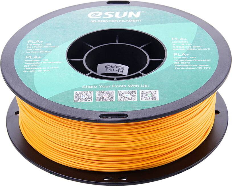 Esun PLA+ 1.75mm Gold 1kg 3D Filament - Gold
