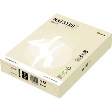 Igepa Kopierpapier MAESTRO color A4 9417-BE66A80S vanille 500Bl/Pack