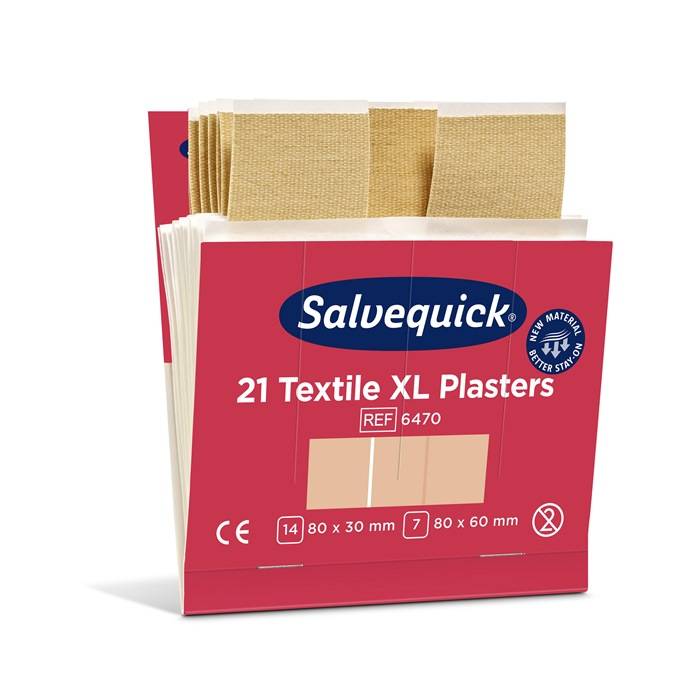 Pflasterstrips Salvequick Textilpflaster ext.gr.6Nachfüllpack je 21St.SALVEQUICK