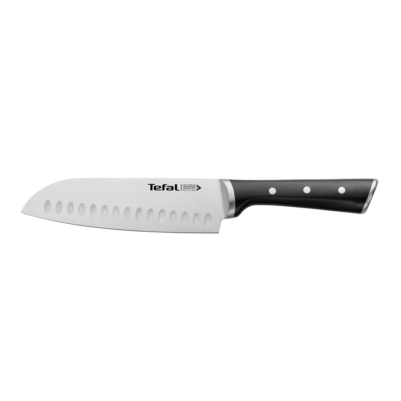 Tefal Ice Force K232S5, Messer-Block/Besteck-Set, Edelstahl, ABS, Edelstahl, Holz, Schwarz