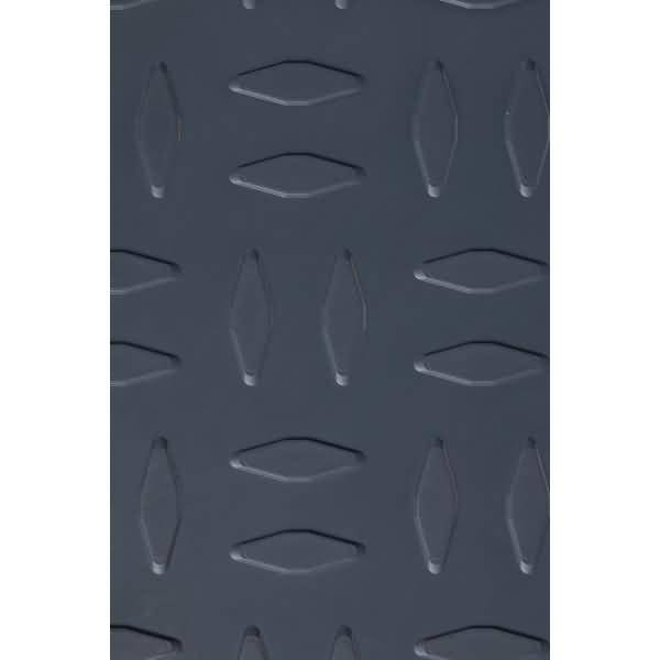 Arbeitsplatzmatte Yoga Ergo Fire mit Riffelblechoberfläche 95x125cm grau