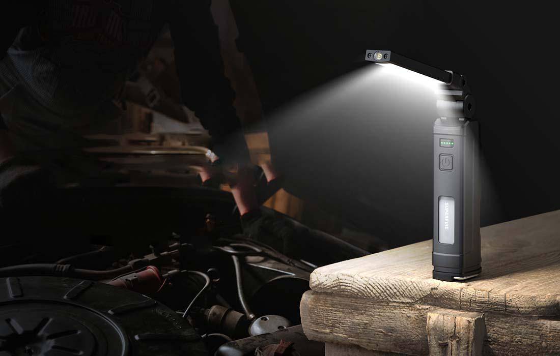 Multifunktions-Taschenlampe Superfire G16-S, 800lm, USB-C