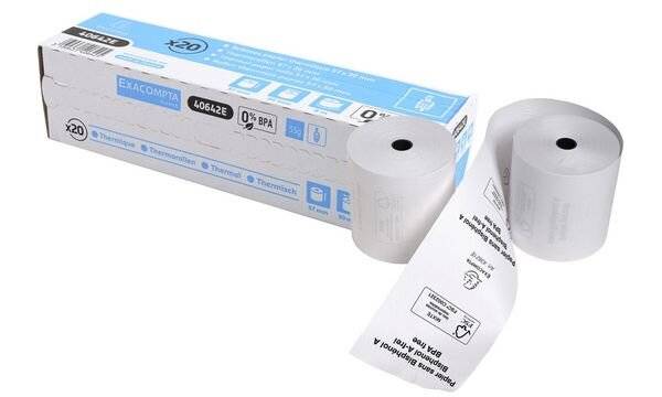 EXACOMPTA Thermorollen für Kassensysteme, 57 mm x 18 m