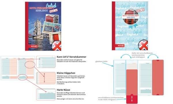 ROTH Vokabelheft Klapp-up Englisch "Bridge", DIN A5 (57500713)