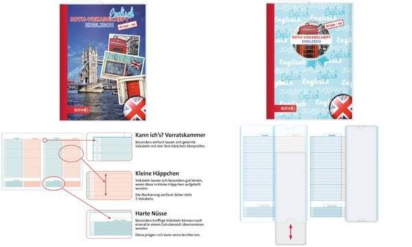 ROTH Vokabelheft Klapp-up Englisch "Bridge", DIN A5 (57500713)