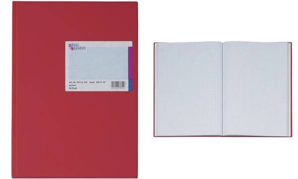 Kladde DIN A4 kariert 96Blatt rot