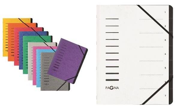 PAGNA Ordnungsmappe "Sorting File", 7 Fächer, violett (64005810)