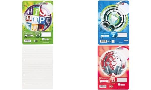LANDRÉ Ringbucheinlagen "pro terra" DIN A5, liniert (5400061)