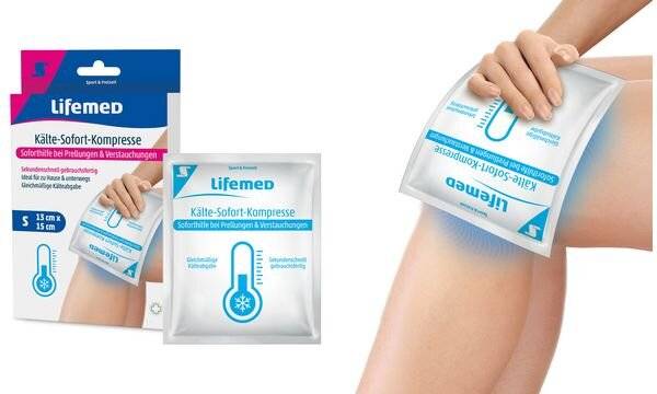 Lifemed Kälte-Sofort-Kompresse, 150 x 130 mm, weiß (6499228)
