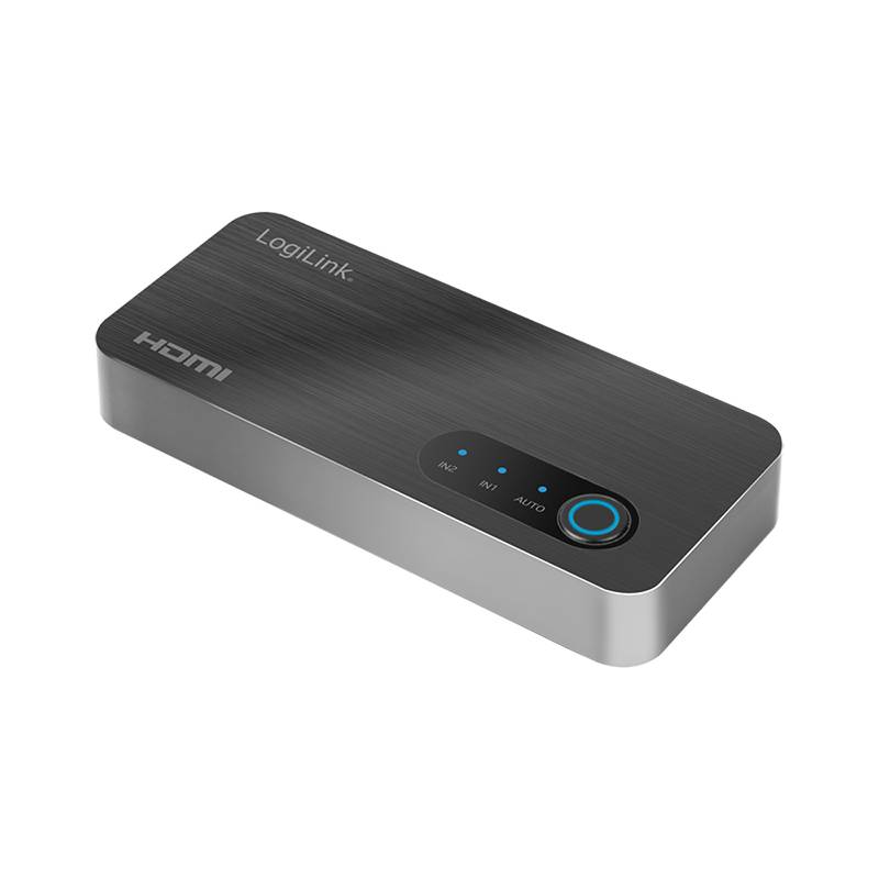 LogiLink HDMI-Switch, 2x1-Port, 8K/60 Hz, HDCP, HDR, VRR, CEC