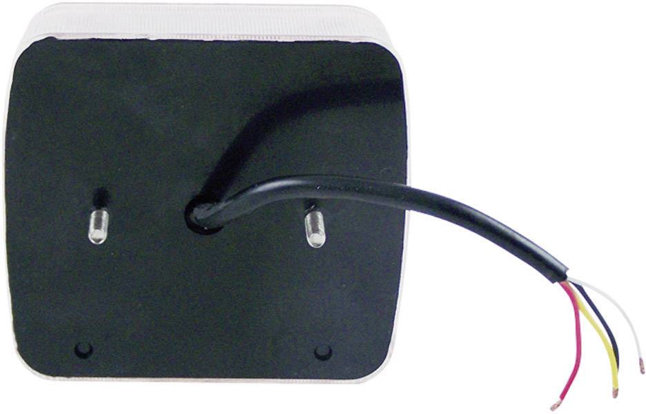 Berger & Schröter Anhänger-Rückleuchte Blinker, Bremslicht, Rückleuchte, Kennzeichenleuchte rechts 12V Rot, Silber Klarglas