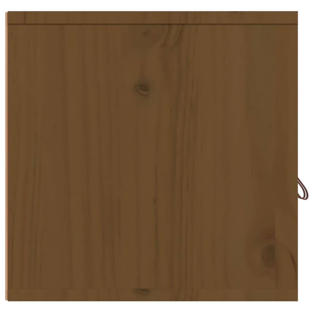 vidaXL Wandschrank Honigbraun 60x30x30 cm Massivholz Kiefer