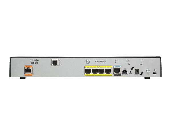 Cisco C886VA-CUBE-K9 Router - 4-Port-Switch (integriert) Netzwerkgerät Computertechnik/Netzwerktechnik/LAN-Router
