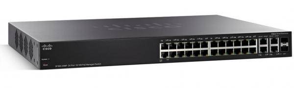 Cisco SF300-24PP-K9-UK Switch - 24 Anschlüsse - L3 - managed Netzwerkgerät