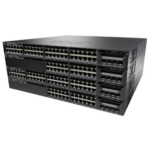 WS-C3650-48FWD-S - Cisco 3650 Switch, L3 Managed, 48x 10/100/1000 (PoE+)
