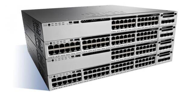 Cisco WS-C3850-48W-S Switch - 48 Anschlüsse - L3 - managed - stapelbar - mit 5 x Cisco Access Point Adder License