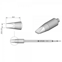 JBC Lötspitze Serie C470, Meißelform, C470009/5,5 x 1,5 mm, gerade JBC Lötspitze Serie C470, Meißelform, C470009/5,5 x 1,5 mm, gerade