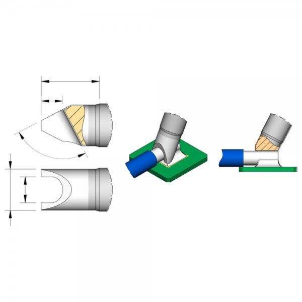 JBC Lötspitze Serie C470, Sondertypen, C470030/7,9 x 1,8 mm, Pin Lötspitze