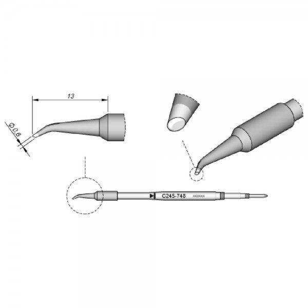 Spezial-Lötspitzen, für Lötkolben T245, C245748