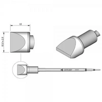Lötspitze meißelförmig, 15,5 x 2,5 mm, C470007 Lötspitze meißelförmig, 15,5 x 2,5 mm, C470007