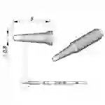 Lötspitze konisch, D: 0,8 mm, gerade, rund, C105107 Lötspitze konisch, D: 0,8 mm, gerade, rund, C105107