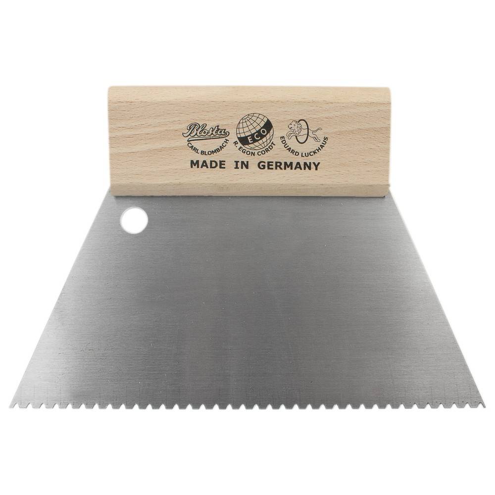 Dönges Zahnspachtel 180 mm, Zahnung B1, Zahnabstand 2,4 mm, Zahntiefe 2,0 mm