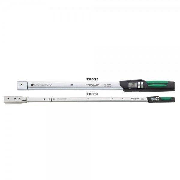 Drehmomentschlüssel Service/Serien MANOSKOP Nr. 730D Mess-B. 65-650Nm 4-kant L. 1030mm