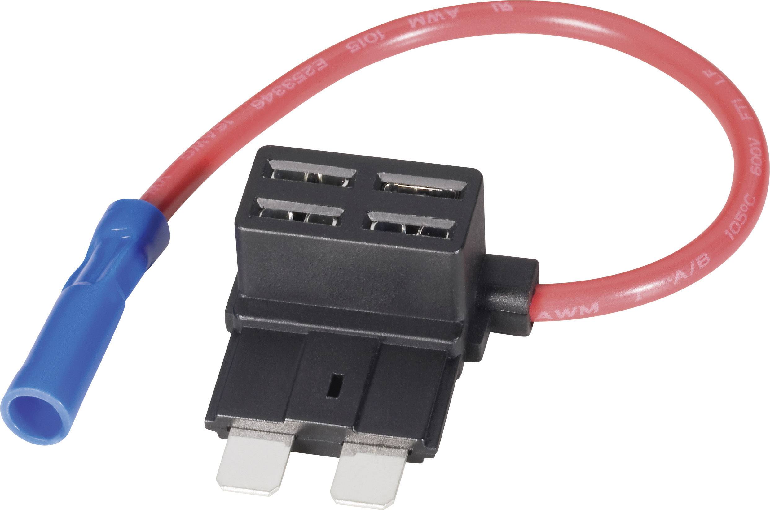 TRU COMPONENTS Flachsicherungsadapter Flachsicherung Standard 15A 1.5mm² 1St.