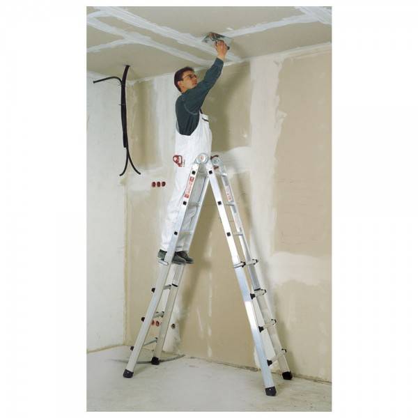 Euroline Alu-Vario-Klappleiter, Sprossenanzahl 4 x 4