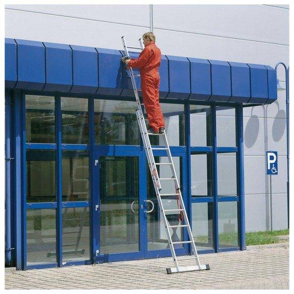 Euroline Alu-Mehrzweckleiter 2-teilig, Sprossenanzahl 2 x 8, 410 / 245 cm