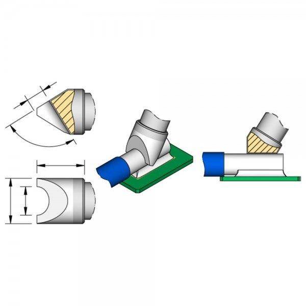 JBC Lötspitze Serie C470, Sondertypen, C470037/12,7 x 1,9 mm, Pin Lötspitze