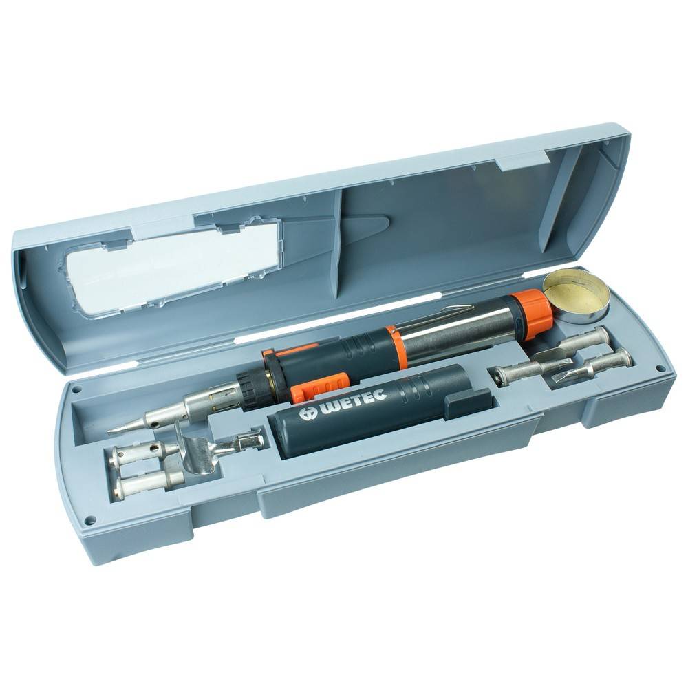 Portasol Gaslötkolben SuperPro, mit sieben Lötspitzen in Box