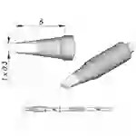 Lötspitze meißelförmig, 1 x 0,3 mm, C115213 Lötspitze meißelförmig, 1 x 0,3 mm, C115213