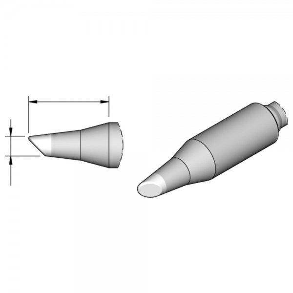 JBC Lötspitze Serie C470, Rundform, C470019/Ø 3,5 mm, abgeschrägt