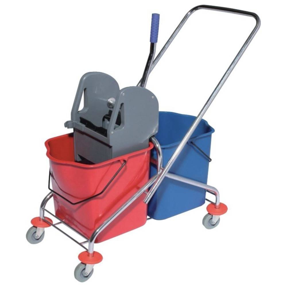 Reinigungswagen Eimer 2x27l,Presse STA SPRINTUS