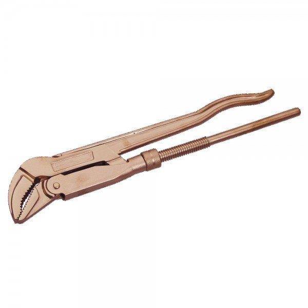 Dönges Eckrohrzange funkenfrei, Kupfer-Beryllium CuBe, Maulweite 2 "