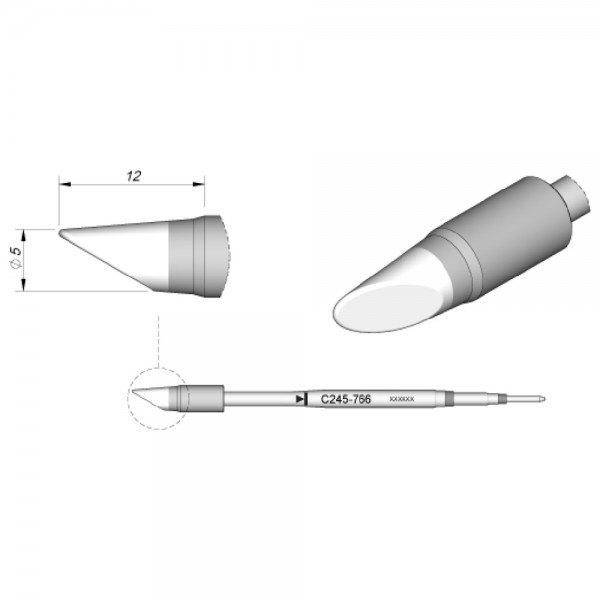 Spezial-Lötspitzen, für Lötkolben T245, C245766