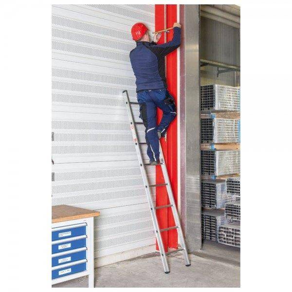 Euroline Alu-Sprossenanlegeleiter, Sprossenanzahl 6, Leiterlänge 180 cm