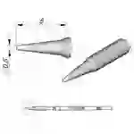 JBC Lötspitze Serie C105, Rundform, C105106/Ø 0,5 mm, gerade JBC Lötspitze Serie C105, Rundform, C105106/Ø 0,5 mm, gerade
